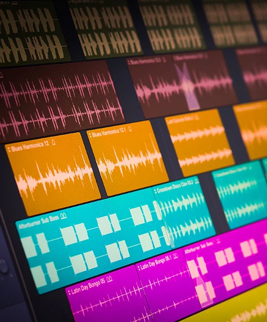 Imagen de edición de audio profesional